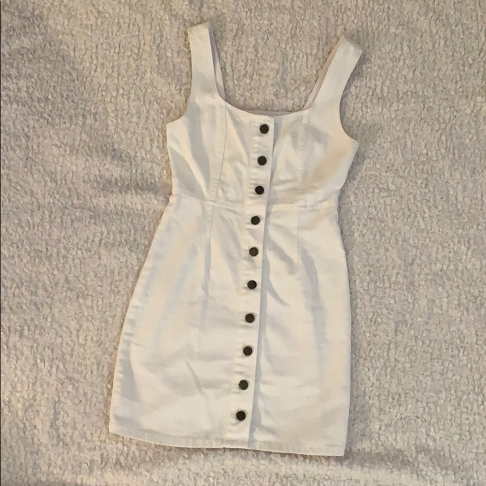 White denim dress